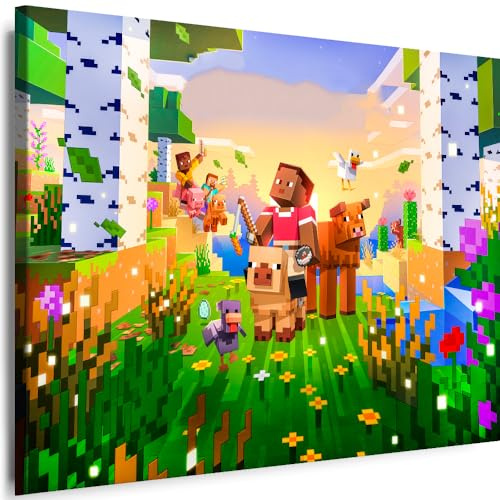 Myartstyle Leinwand Bilder Game Spiele für Kinder Cartoons Film Premium Kunstdruck Canvas Wandbilder (70 x 50 cm)