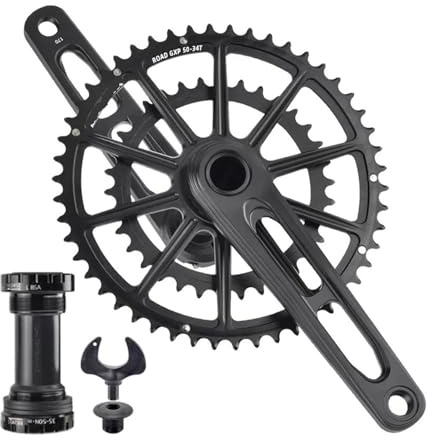 YNKJFOD Plato Y Bielas De Bicicleta De Carretera CNC For Cuadro De Carbono | Plato y bielas mecanizados por CNC