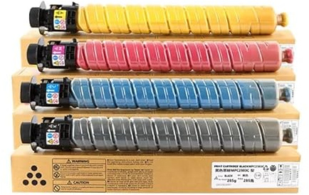 HEZHAOWH MPC2003 C2503C Tonerkartuschen mit großer Kapazität, Schwarz, Magenta, Gelb, Cyan – jetzt im Angebot! Kompatibel mit R-coh Tonerpulver CRG.(1 Set)