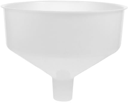 Plastic Large Funnel for Beer and Oil Filling, Portable Kitchen Tool | Wide Mouth Design, Spill Prevention, Food Grade Plastic, Simple Generous Style, Bottles and Cans