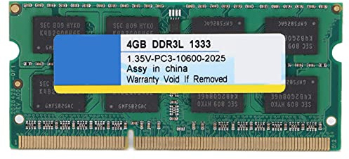 Mémoire RAM DDR3L pour Ordinateur Portable, 4 go, 8 go, 1333Mhz, 1600Mhz, Haute Performance, PC3 10600, 12800, SODIMM, pour Ordinateurs Portables, Dissipation Thermique Stable, (1333Mhz 4GB)