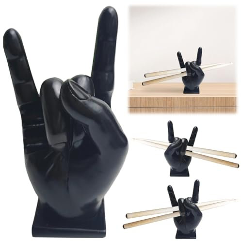 AMZLORD Creative Rock Hand Drumstick Halter Harz Drumstick Display Ständer Rack Mallet Drumstick Halterung Home Dekoration Lustiges Geschenk für Schlagzeuger