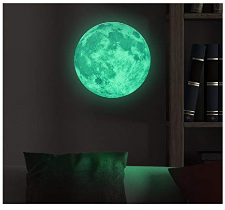 Glow in the Dark Moon Sticker 30cm