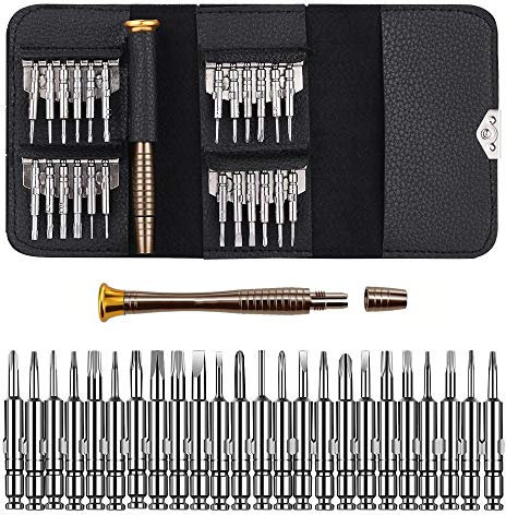 MMOBIEL 25 in 1 Reparatur Profi Tool Kit inkl Pentalobe, Torx, Phillips Schraubenzieher für Smartphone/iPad/iPod/Laptop/Tablet PCs/MacBook