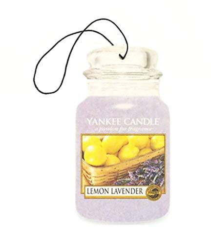 Yankee candle 1172084E Autoduft Car Jar Single Lemon Lavender, Pappe, violett, 7,6 x 19,7 x 0,7 cm