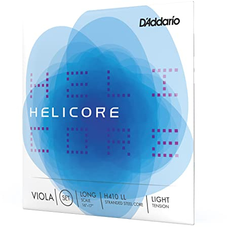 D'Addario H410-LL Helicore Viola Saitensatz mehrfach verdrillter Stahlkern Long Light