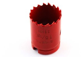 MPS 5033 HSS-Bi-Metall-Lochsäge für Holz/Metall, Ø 33 mm, rot