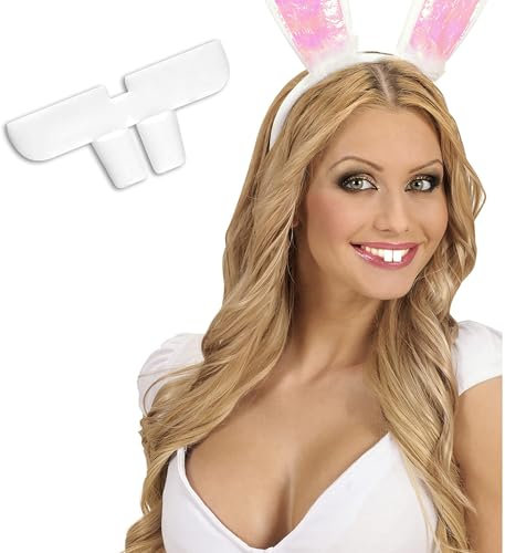 W WIDMANN MILANO Party Fashion 0537B - Kaninchen Zähne, Accessoire, Kostümzubehör, Hase, Tier, Karneval, Mottoparty