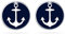 Miss Lovie Ohrringe Anker Ohrstecker Maritim Damen Ohrringe Dunkelblau (Ohrstecker Anker)