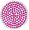Morella Damen Coin Glitzersteine pink 33 mm
