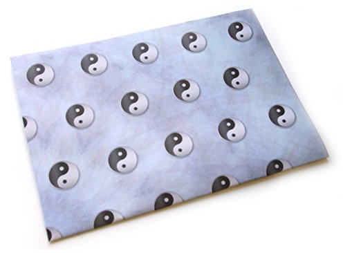 Yin Yang Designer Geschenkpapier 8 Bogen – Esoterik Meditation Yoga Astrologie Spiritualität * Feng Shui Geschenk Geburtstag Feier Einladung Freundschaft Deko