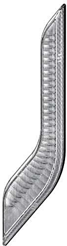 HELLA 2BA 013 333-041 Direction Indicator - Shapeline Style Wing - LED - 12/24V - Bolted/mounting - Lens Colour: Crystal clear - Plug: AMP - 2-pin connector - Right Rear - Quantity: 1