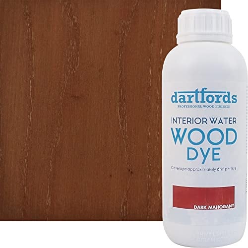 Dark Mahogany Interior Water Based Wood Dye 1 Litre Bottle