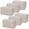 Aspire Lot de 6 Trousses cosmétiques en Toile Vierge, 100% Coton, Trousse de Toilette de Voyage Portable, 17,8 x 10,2 x 7,6 cm