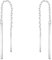 SOFIA MILANI - Damen Ohrringe 925 Silber - Durchzieher mit Stab Kette - 20581
