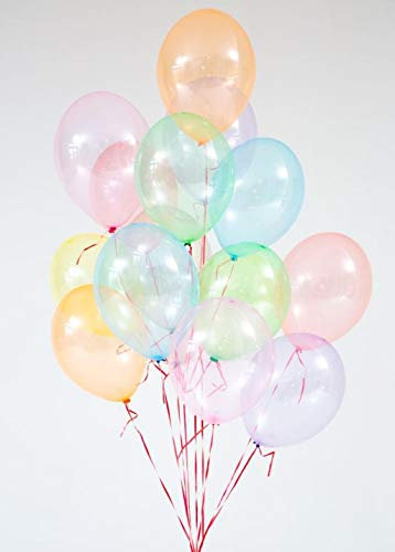 25 XL Seifenblasen Luftballons kristall, Premiumqualität Ø ca. 28cm, Kein Plastik, biologisch abbaubar