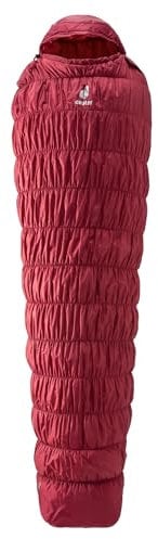 deuter Exosphere -6° Kunstfaser Schlafsack, cranberry-fire