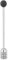 Honey Stick Honey Spoon, Honey Dipper Sticks Hogar Acero inoxidable Cuchara de miel Dipper Stirrer Stick Mixing Stick Cocina Herramienta de cocina(Negro)
