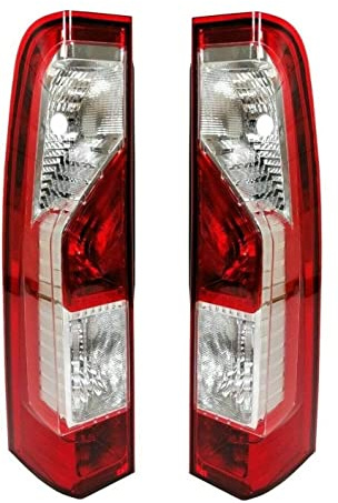 J/J Ensemble de Feux Arrière Gauche et Droit Homologation ECE E11 Haute Qualité OEM Côté Conducteur et Passager Montage Spécifique Compatible avec Movano II 2010-2018 Master III 2010-2016