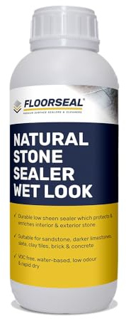 Natural Stone Sealer Wet Look - Protect & Seal with a Satin Sheen (1 Litre)
