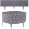 Taylor & Brown Set of 12 Decorative Grey Garden Fencing Faux Rattan Effect Plastic Edging Lawn Plant Border Flowerbed Patio Driveway Weaved Rattan Effect | Covers a 7.14m long edging