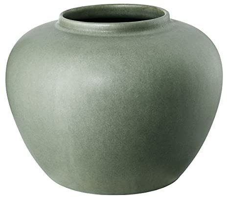 ASA 80102172 florea Vase, Steingut, 18cm, Grün
