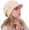 Gajaous Damen Winter Gefütterte Basken mütze Mütze Strick Ballon mütze Warm Slouchy Mütze mit Visier