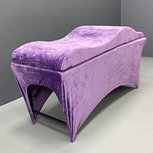 Wave Matelas Anatomique en Mousse à mémoire de Forme - 180x60 cm - Table de Massage - Coussin - Extension de Cils - Violet