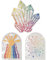 FBBULES 3 Stück Prisma Fensteraufkleber Regenbogen Fensterfolie Suncatcher Sticker Glastüren Aufkleber Fensterbilder Für Badezimmer Schlafzimmer Wohnzimmer Fensterglas Spiegel Dekoration