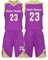 Benutzerdefiniert Basketball Trikot Kinder Herren Set mit Namen Nummer Team Logo 2-Piece Basketball Jersey Shirt & Short Violett