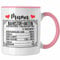 Trendation - Mutter Tasse Geschenk zum Muttertag Mama Nährstoff Fakten Geschenkidee (Rosa)