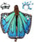 Sunlisky Schmetterling Damen Flügel Schmetterlingsflügel Erwachsene Mädchen Faschingskostüme Damen Umhang Verkleidung Schmetterlings Zubehör 3 Set mit Schmetterling Haarreif Gesichtsmaske