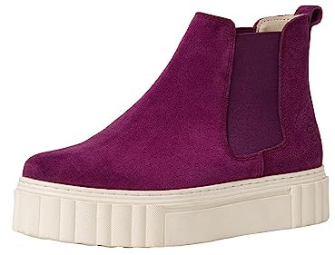 Tamaris Damen Chelsea Boots Leder; PURPLE/lila; 39 EU