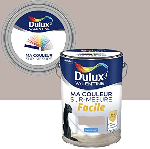 Ma Couleur Sur-mesure par Dulux Valentine – Peinture Intérieure Murs, Plafonds, Boiseries - Facile à appliquer - Mat Marron Glacé 5 L