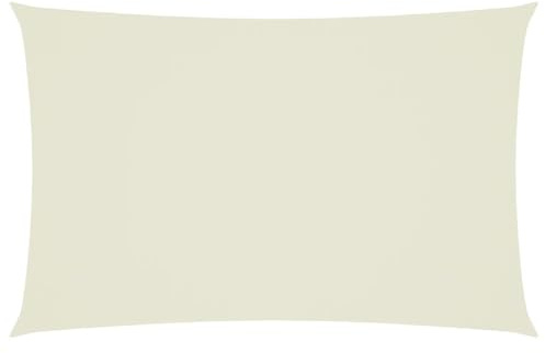 HIGSOSE Voile d'ombrage en Tissu Oxford Rectangulaire 2,5x5 m Crème Toile Ombrage Jardin Imperméable Résistant aux UV Parasol de Terrasse Plein Air Aire de Jeux Parasol de Patio Balcon
