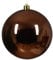 Weihnachtskugel Kunststoff 14cm x 1 Stück Christbaumkugeln bruchsicher Espressobraun lederbraun - Schokobraun - kastanienbraun - kupferbraun - Zimt