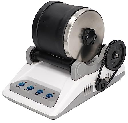lyrlody Rock Tumbler Kit, DIY Steinpolierspielzeug mit Rauen Edelsteinen Polieren Grits, ABS, Metall, Schmuck Poliermaschine für Erwachsene Kinder