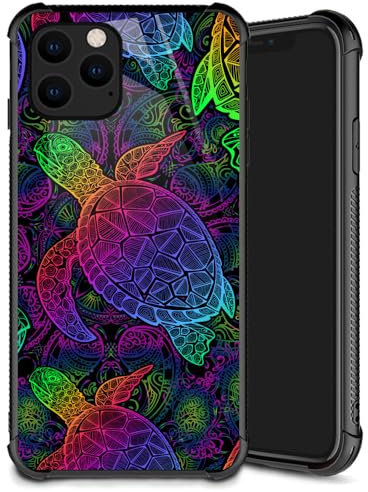 Yuning419 Compatible iPhone 13 Case, Color Turtles Soft Shockproof Protective Case for iPhone 13 6.1 inch