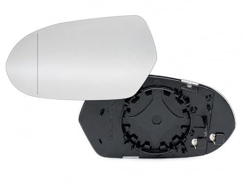 HZ-DESIGN Spiegelglas für Außenspiegel Glas Spiegel Links Asphärisch kompatibel mit Audi A6 4G 2011-2018