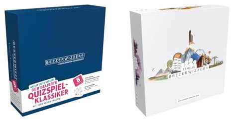 Asmodee Quiz Bundle/BEZZERWIZZER / 2+ Spieler/Ab 15+ Jahren / 45 Minuten + BEZZERWIZZER Familie / 2+ Spieler/Ab 10+ Jahren / 45 Minuten/Deutsch