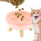 Ristyur Tilted Elevated Bowl,Donut Design Tilted Single Cat Pet Bowl - Cat Dish With Backflow Prevention, Anti-Slip Single Cat Bowl for Large Medium & Small Dogs And Pets