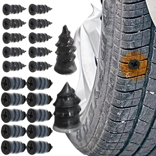 Riparazione Pneumatici in Gomma,Chiodi per Pneumatici Viti,Chiodo Vuoto Riparazione Pneumatici Chiodi,Riparazione Gomma Auto Viti Riparazione Gomme per Auto Camion Moto