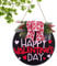 Valentinstag-Türschild mit Aufschrift Happy Valentines Day, Türdekoration, Willkommensschild, 30 cm Kranz, Wanddekoration, romantische Herz-Türdekoration für Tisch, Fenster, Tür