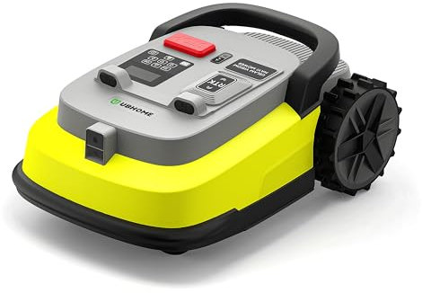 Robotic Lawn Mower M10 with Lora, Perimeter Wire Free Vision Robotic Lawnmower with Accurate Navigation and Obstacle Avoidance, U-Shape Path Planning, Perfect for Grass Cutting