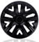 NRM The Best Black MATT Radkappen 15 Zoll für Stahlfelgen | 15“ Radzierblenden 4er Set Schwarz matt