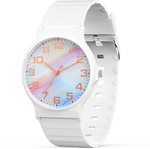 Edillas Kids Analog Watch for Girls Boys, 1.18-inch Large-Digit dial, Learning Time and Easy to Read, Waterproof Children Quartz Watch, Kids Presents Age 5-15