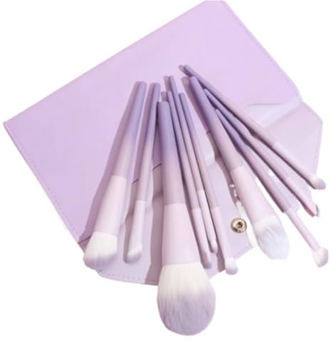 Pinceaux Maquillages Lot De 10 Pinceaux De Maquillage Violets Doux For Poudre Libre, Pinceau For Fard À Paupières, Pinceau For Lèvres, Pinceau De Maquillage Pinceaux Cosmétiques(Purple-Brush Pack)