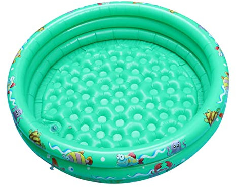 Hemobllo 1 Stück Schwimmbad Kinderpool aufblasbarer Pool Schwimmbecken kinderplanschbecken plantschbecken Kind kinderbecken Pool für und Erwachsene aufblasbarer Schwimmer Green