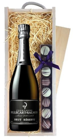 Billecart Salmon Le Reserve Brut Champagne & Truffles, Wooden Box 75cl 12% abv