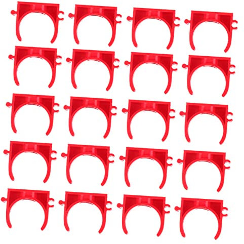 POPETPOP Rohrkartenhalter U Klemmen Stahlrohr U Halterung Rohrstützhalterungen Rohr Cinch Klemmenhalter Drahtklemmen Rohrklemmen Rostfreie Schlauchklemme Rohrclips Robuster